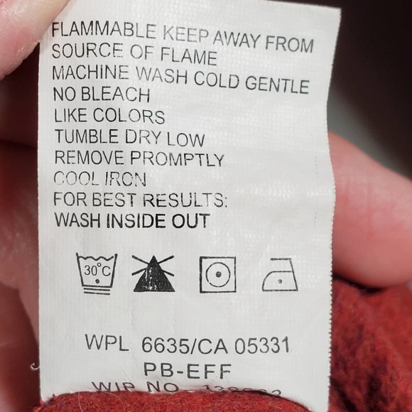 Woolrich Flannel Button Down Ruby Heather Size Large - Picture 8 of 9